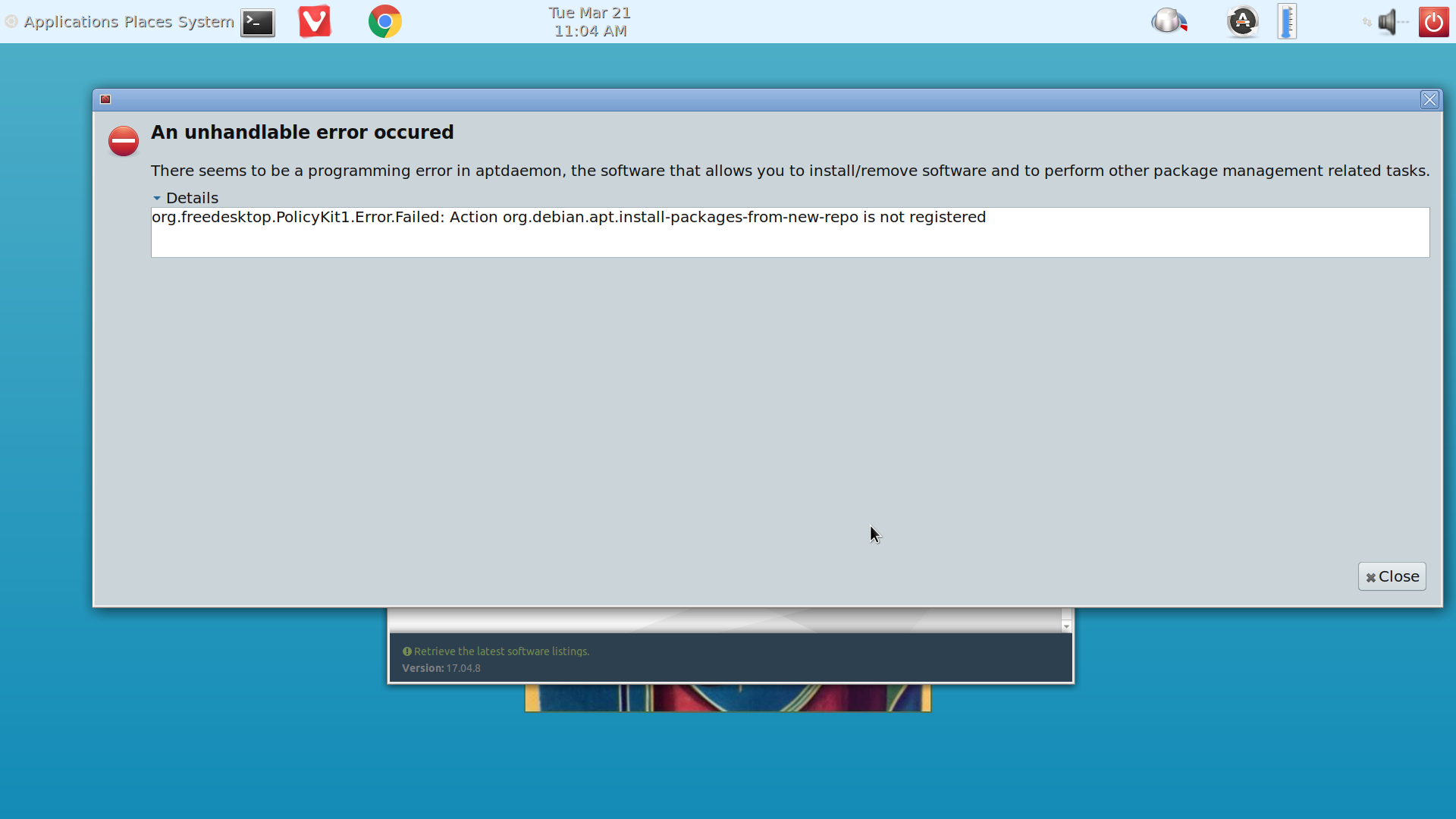 Synaptic package manager not working in 17.04 - Development Discussion -  Ubuntu MATE Community