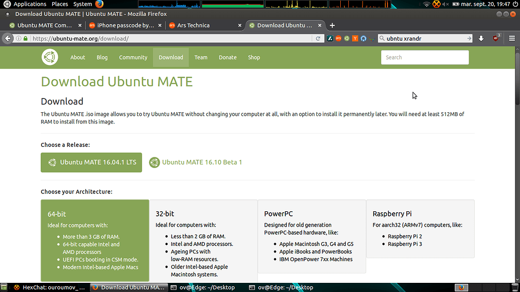 The download page on ubuntu-mate.org needs to take less vertical space ...