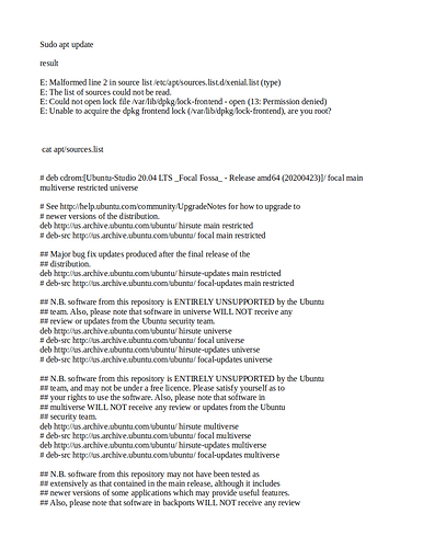 source list
