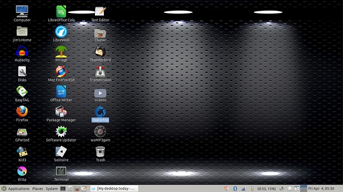 My Desktop today