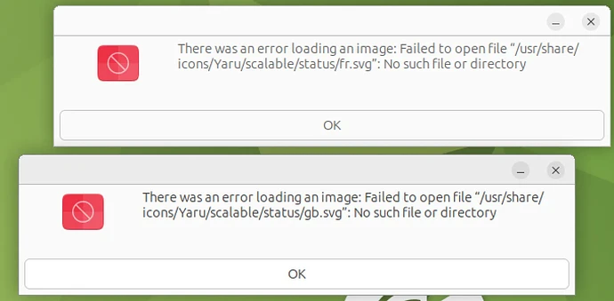 Error loading image for country flags