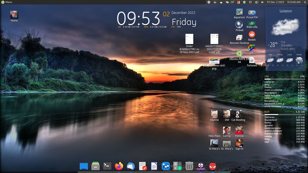 My desktop changes to conky Multimedia Showcase Ubuntu MATE Community