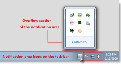 icons drawer windows 7