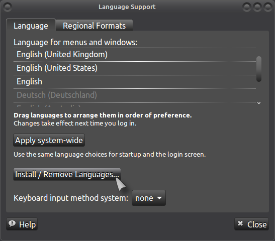 ubuntu change default language to english