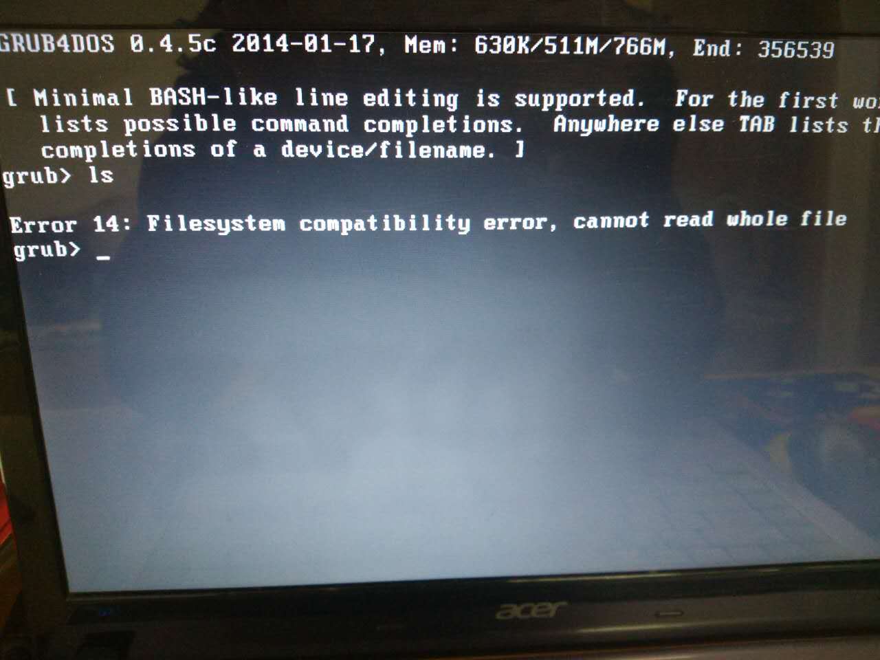 Can Not Boot Um 1610 After Installation Support Help