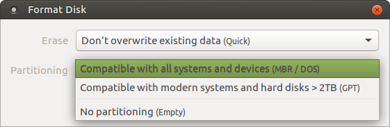 How to easily format and partition a flash drive? - Support & Help Requests - Ubuntu MATE Community