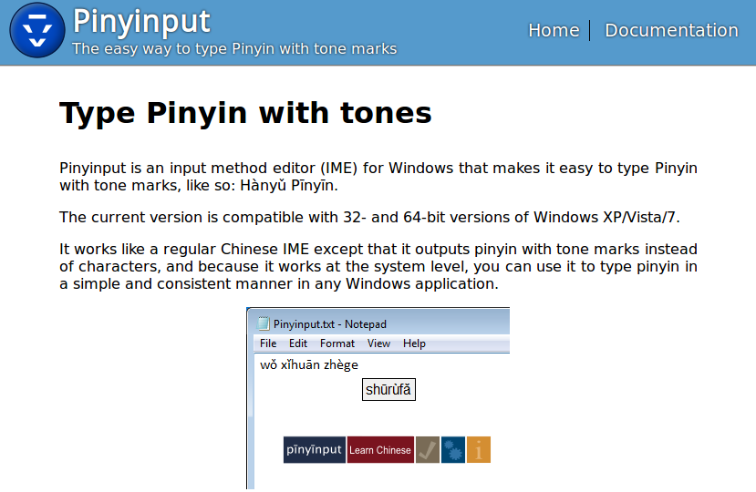 Typing Chinese Windows Vista