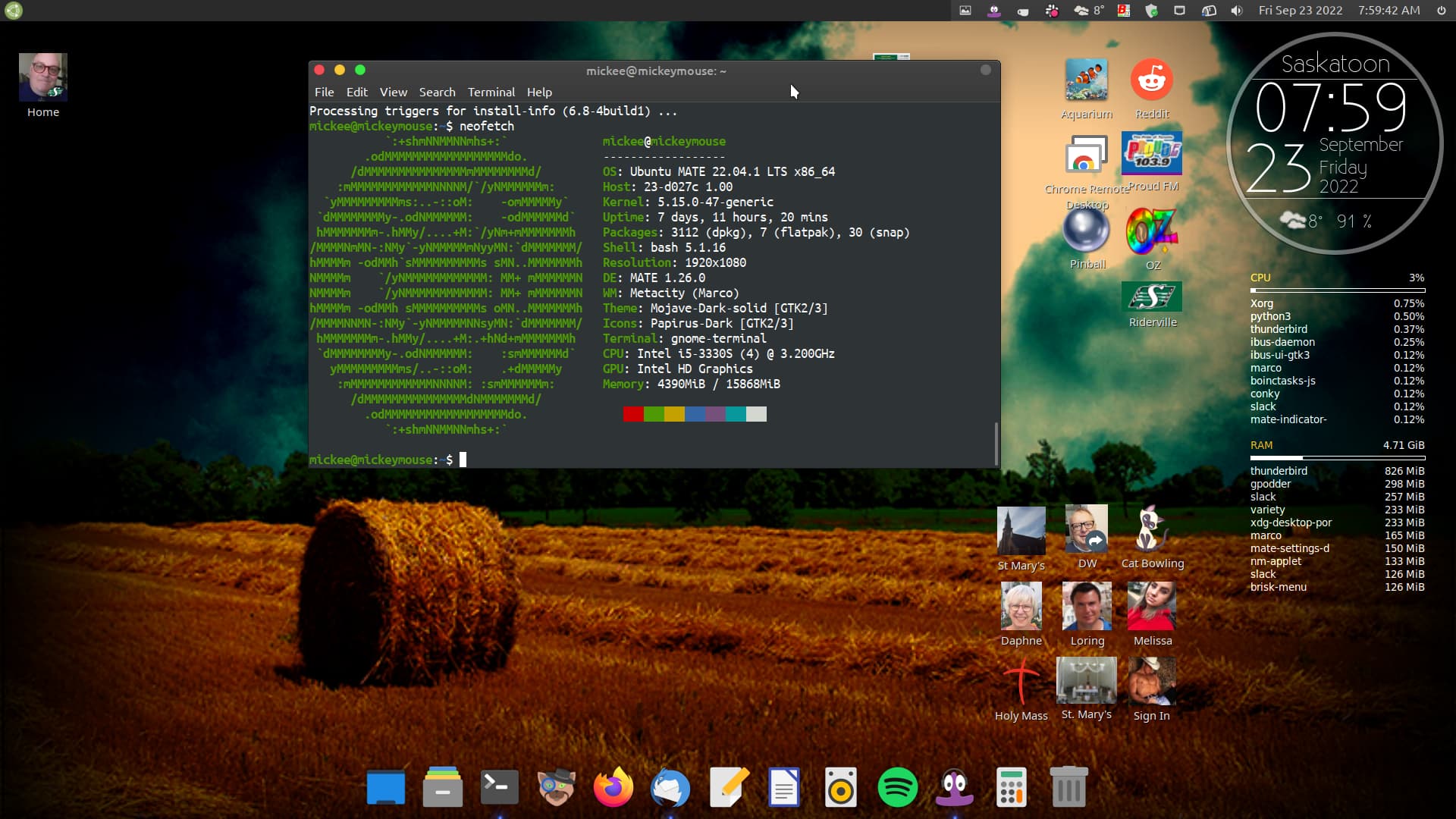 My desktop - Not a MAC clone, however - Screenshots - Ubuntu MATE Community