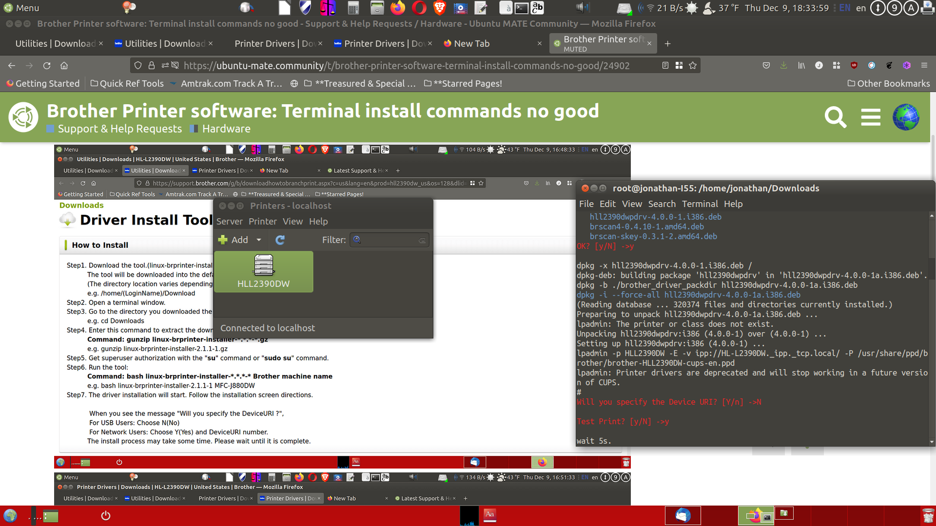 ydre stemme upassende Brother Printer install tool - Tried & Tested - Ubuntu MATE Community